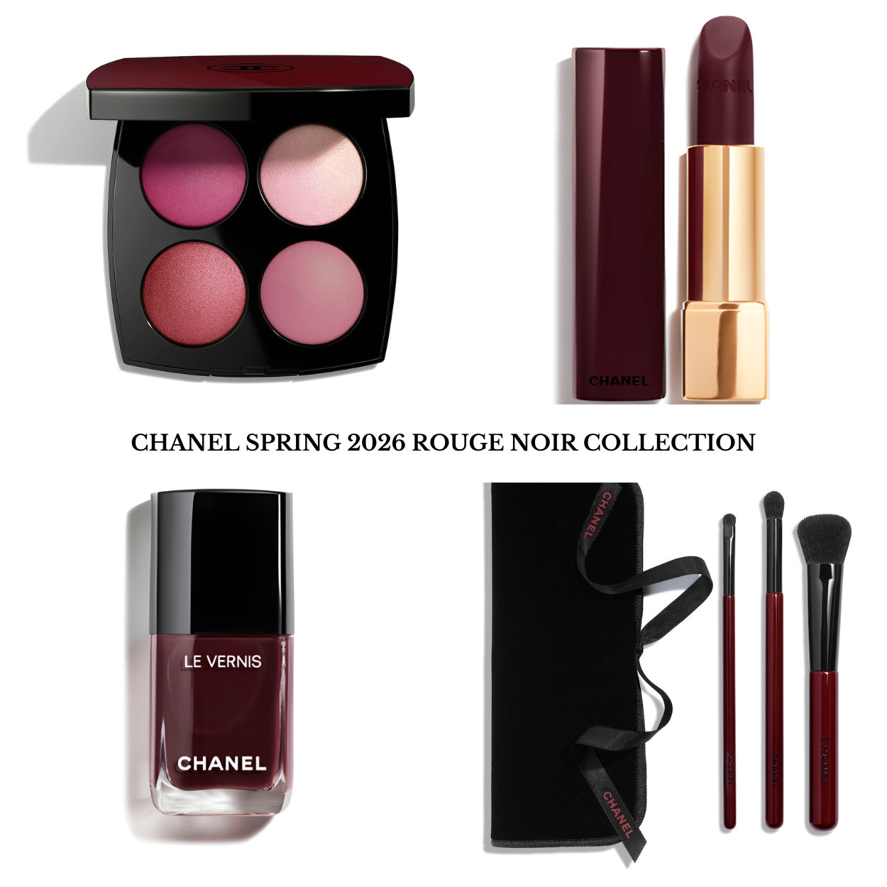Sneak Peek! CHANEL Spring 2026 Rouge Noir Collection - BeautyVelle