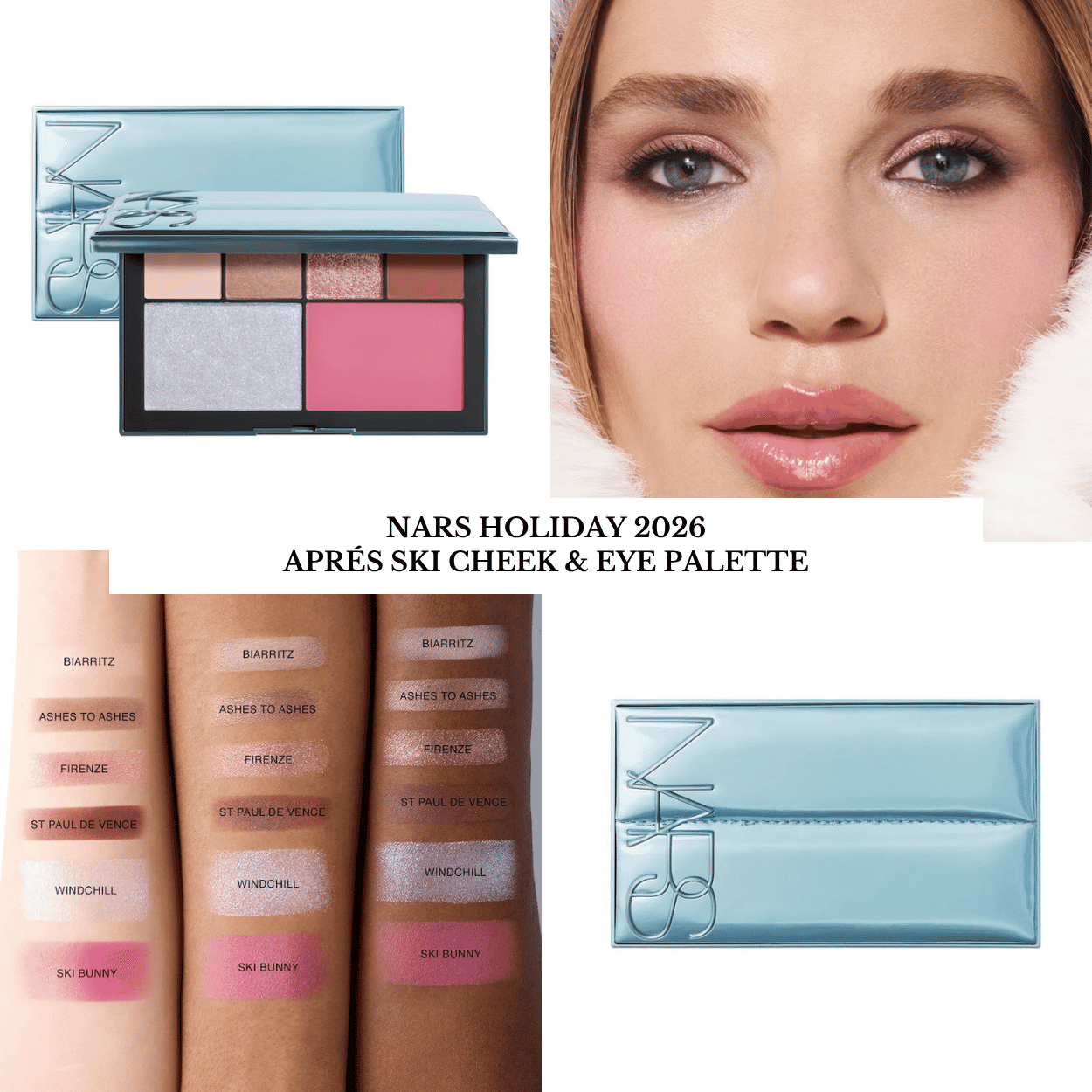 Palette Preview! NARS Holiday 2026 Aprés Ski Cheek & Eye Palette – BeautyVelle